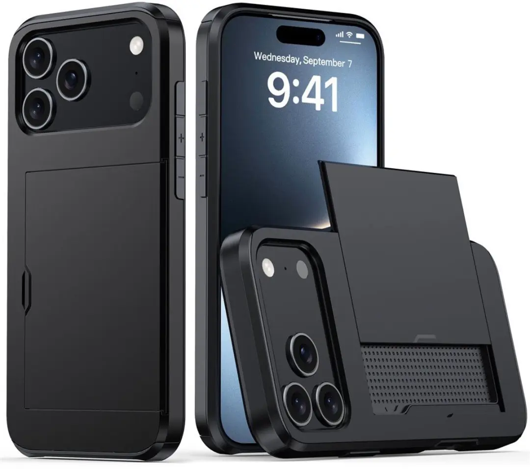MobiQ Hybrid Card iPhone 17 Pro Hoesje