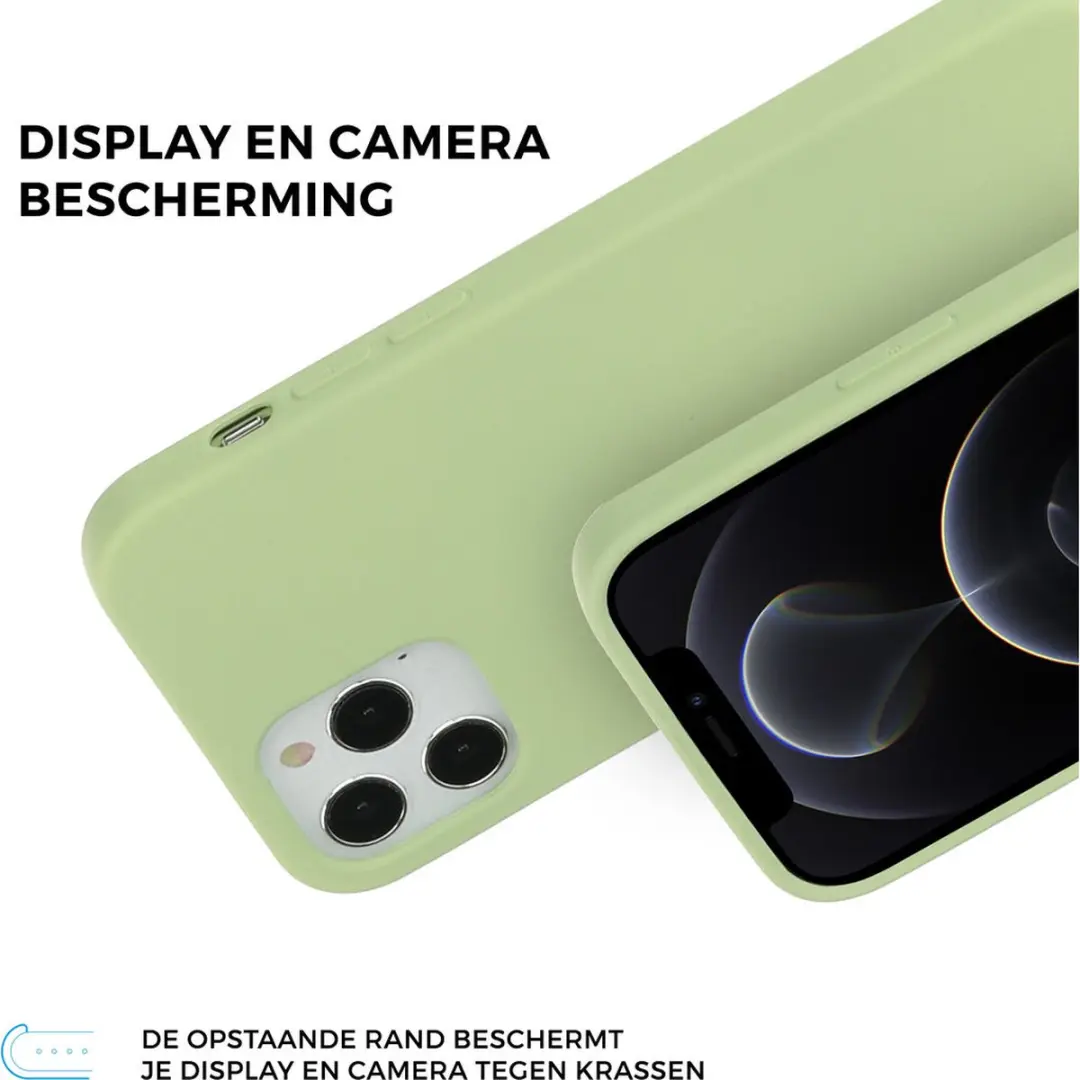 Mobiparts MP-5000165 Silicone Hoesje - Apple iPhone 12 Pro Groen