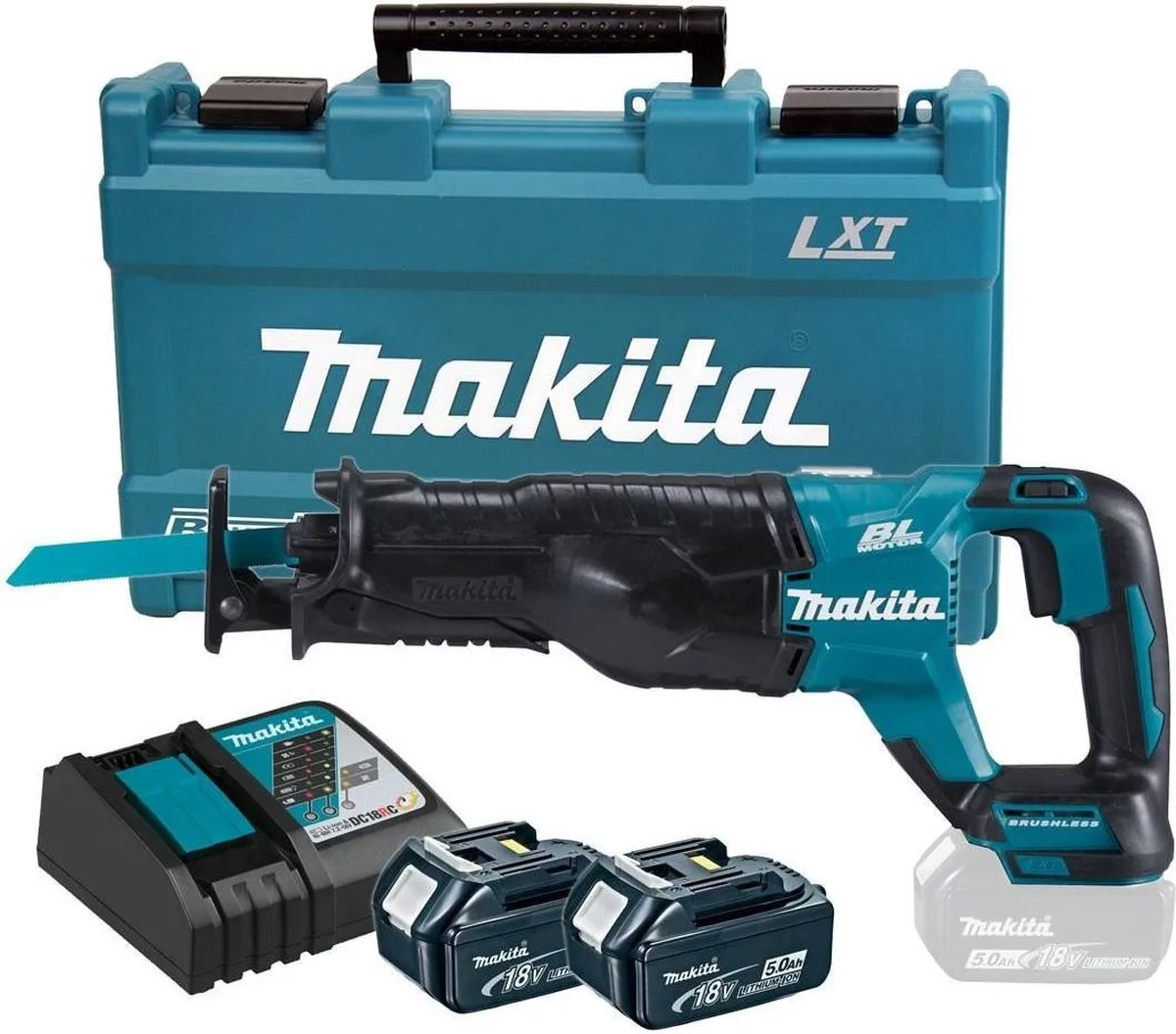 Makita DJR187RTE 18V Reciprozaag - 2x 5000mAh
