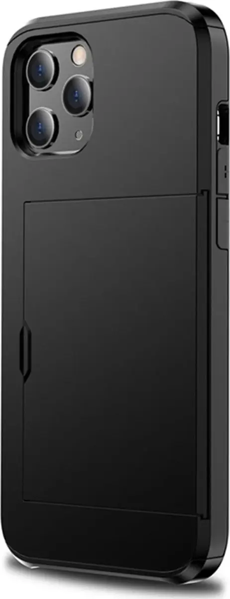 MobiQ iPhone 13 Mini Pashoesje - 2 Pasjes - Zwart
