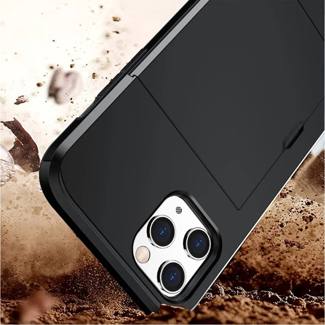 MobiQ Hoesje iPhone 12 Pro Max - 2 Pasjes Groen - MPN 13-00045