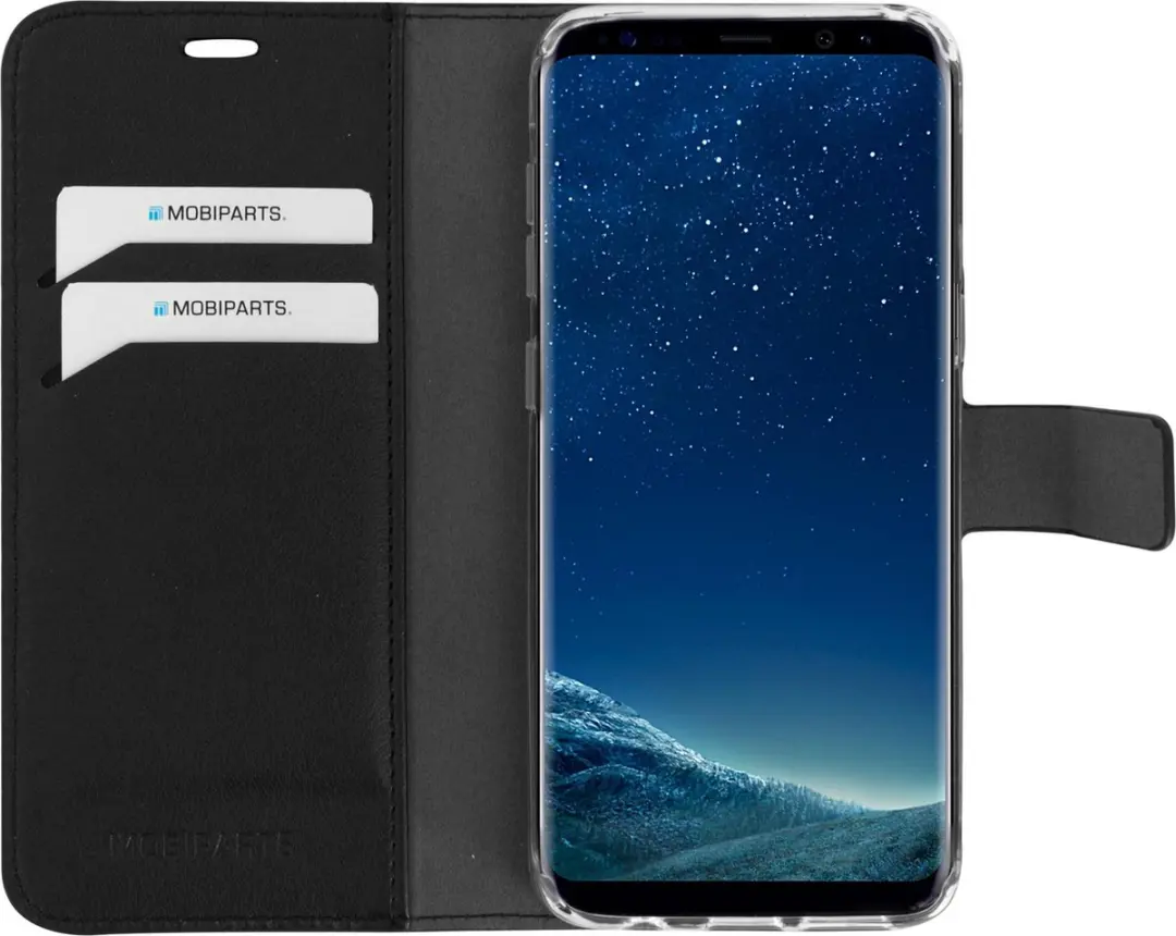 Mobiparts MP-73959 Hoesje Samsung Galaxy S8 - Wallet - Eco Leer - Zwart