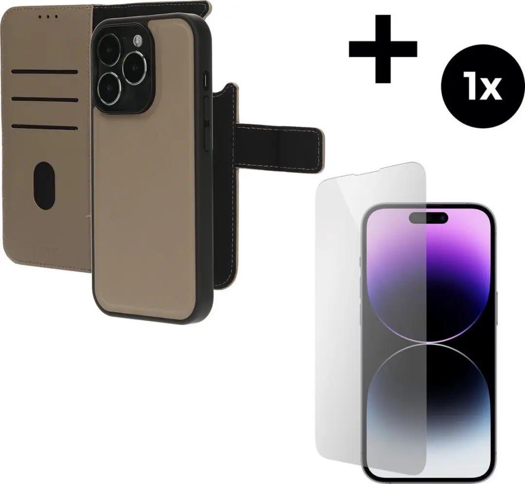 Mobiparts Leather 2-in-1 Wallet Case iPhone 14 Pro
