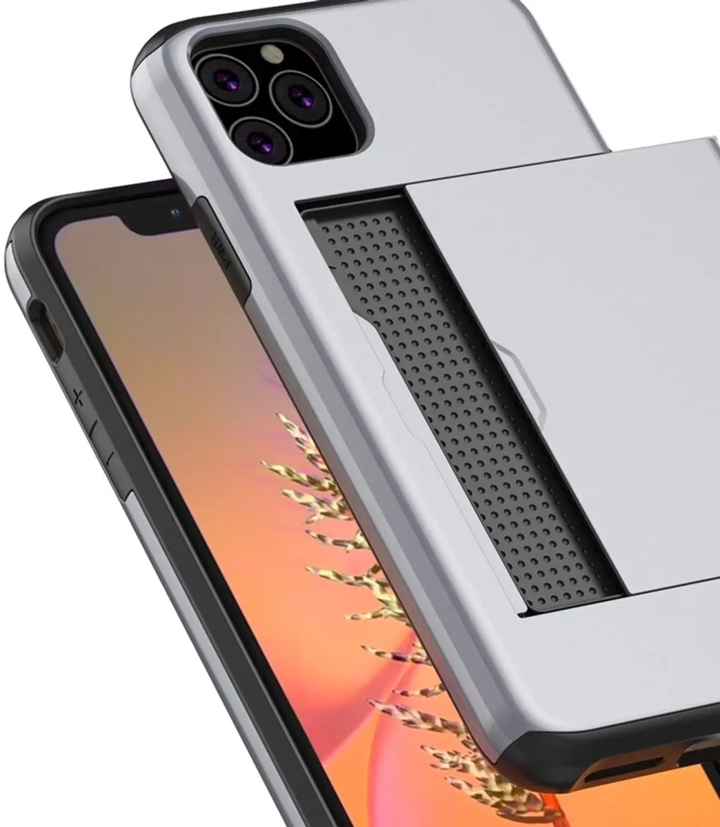 MobiQ iPhone 11 Pro Pashoesje - Rood - 2 Pasjes