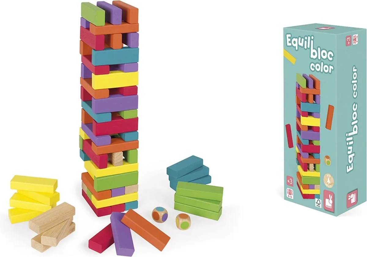 Janod Equilibloc Evenwichtstoren 2012 - Leerspel - 2-4 Spelers