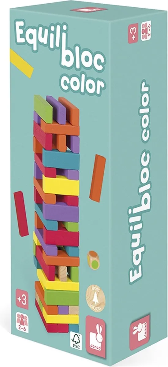 Janod Equilibloc Evenwichtstoren 2012 - Leerspel - 2-4 Spelers