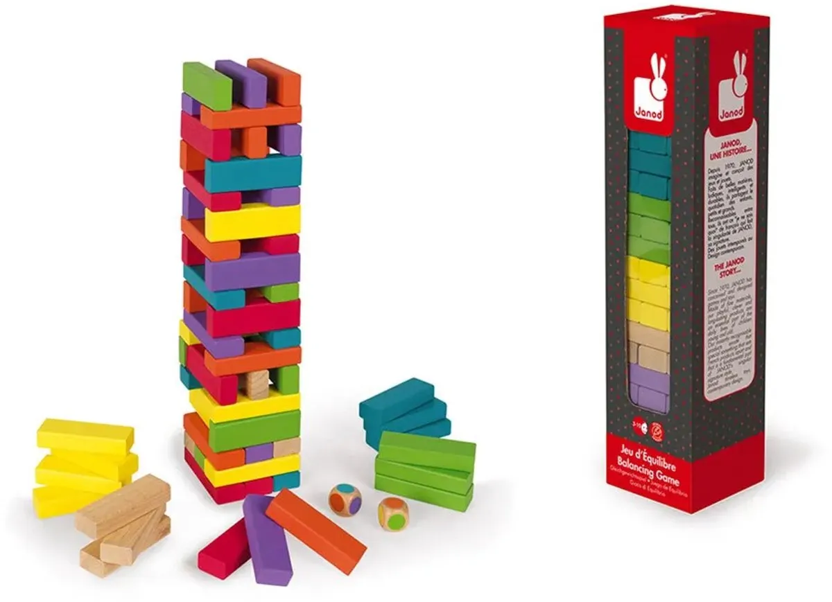 Janod Equilibloc Evenwichtstoren 2012 - Leerspel - 2-4 Spelers