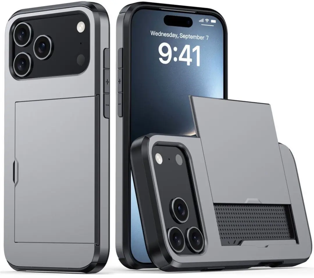 MobiQ Hybrid Card iPhone 17 Pro Hoesje