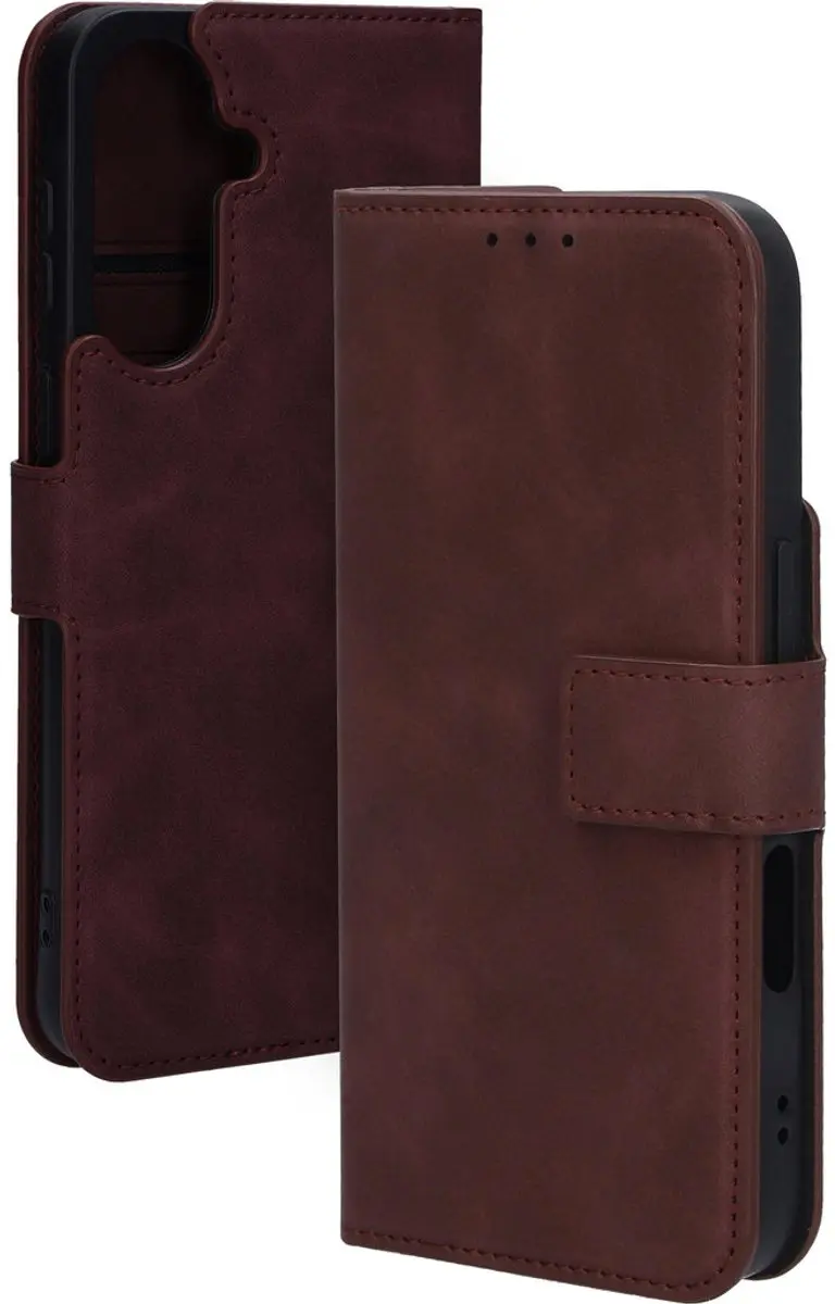 Mobiparts MP-100063 Hoesje Samsung Galaxy A37 - Wallet - Eco Leer - Paars/Rood