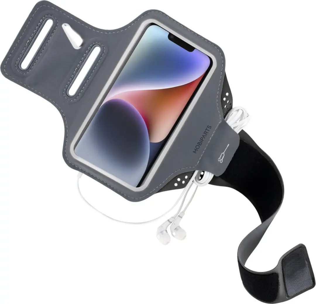 Mobiparts Hardlooparmband MP-122631 - iPhone 14 - Zwart