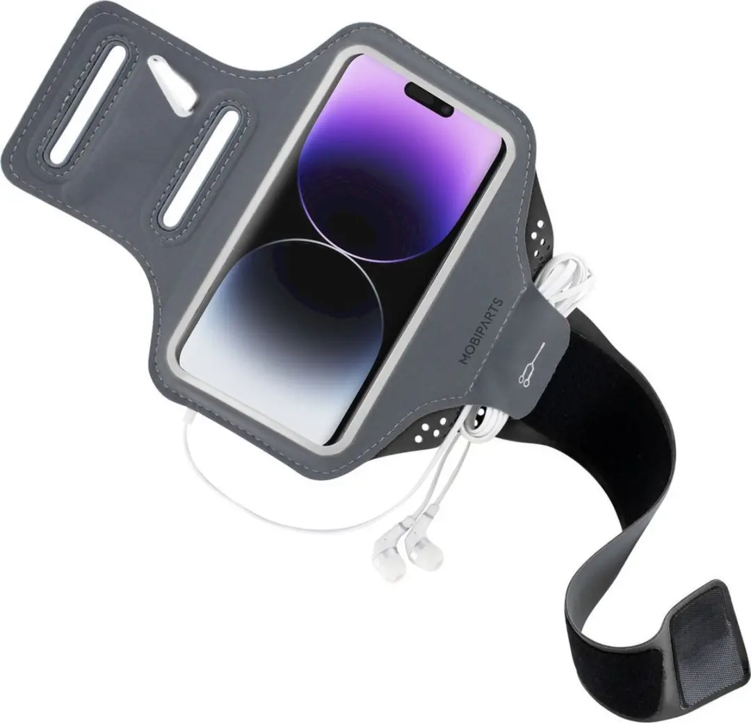 Mobiparts Hardlooparmband MP-122631 - iPhone 14 - Zwart