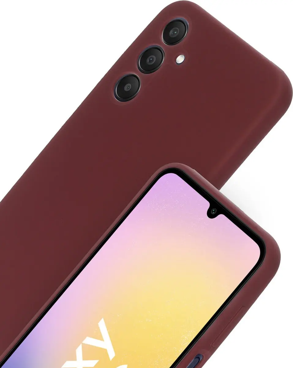 Mobiparts Hoesje Samsung Galaxy A25 MP-125650 - Paars/Rood