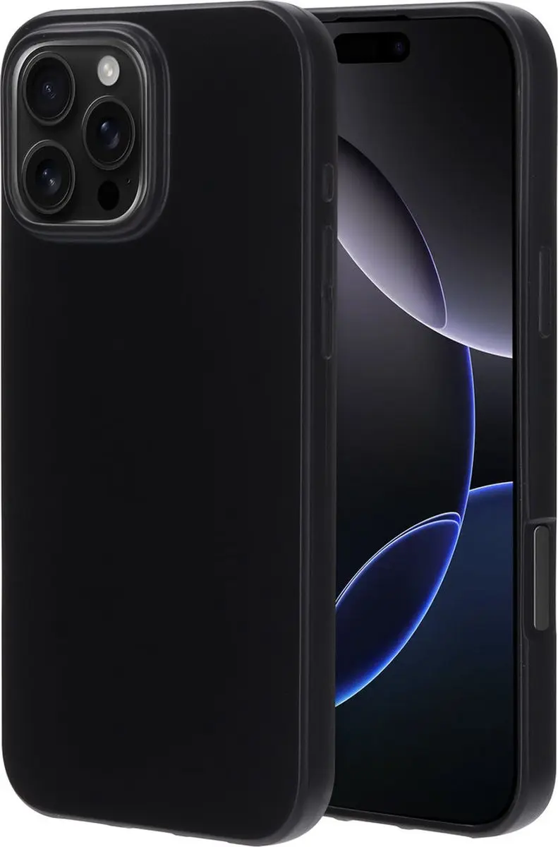 Mobiparts MP-127188 Hoesje iPhone 16 Pro Max - Zacht TPU - Zwart - afbeelding 6 van 6