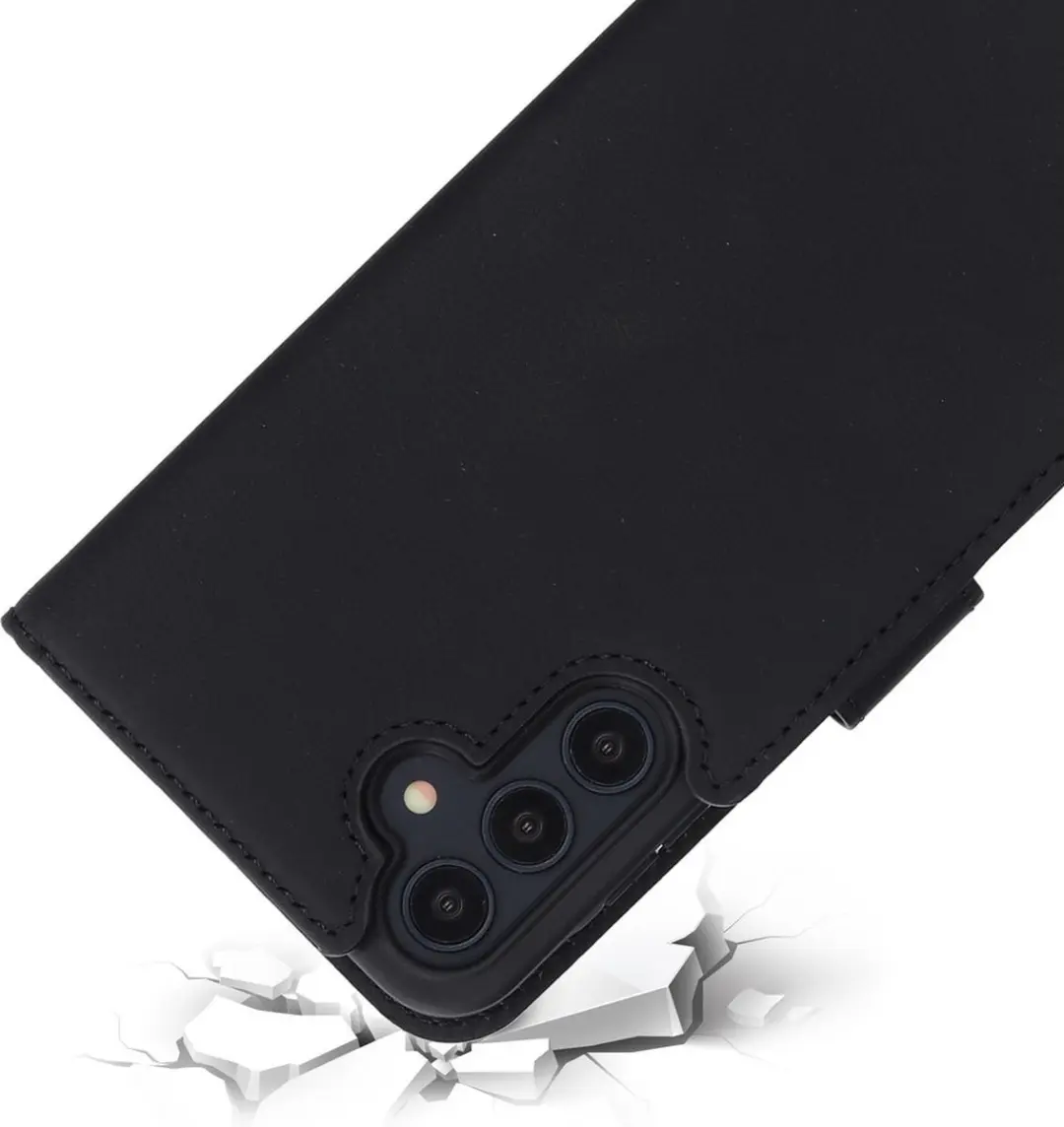 Mobiparts MP-127157 Leather Wallet Case Samsung Galaxy A15 - 3 Pasjes - Zwart