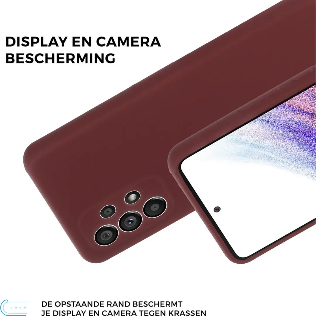 Mobiparts MP-5000925 Hoesje Samsung Galaxy A53 5G - Paars/Rood