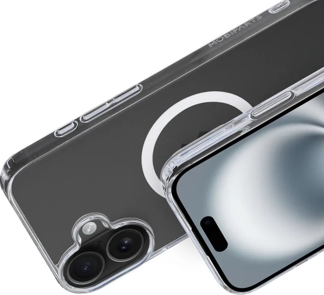 Mobiparts MP-127198 Hoesje iPhone 16 Plus - MagSafe - Transparant
