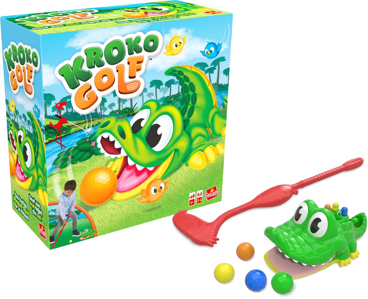 Goliath Kroko Golf (NL/DE) - Actiespel - Kinderspel - Mini Golf - Golfspel
