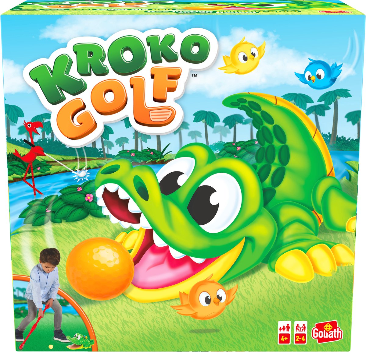Goliath Kroko Golf (NL/DE) - Actiespel - Kinderspel - Mini Golf - Golfspel