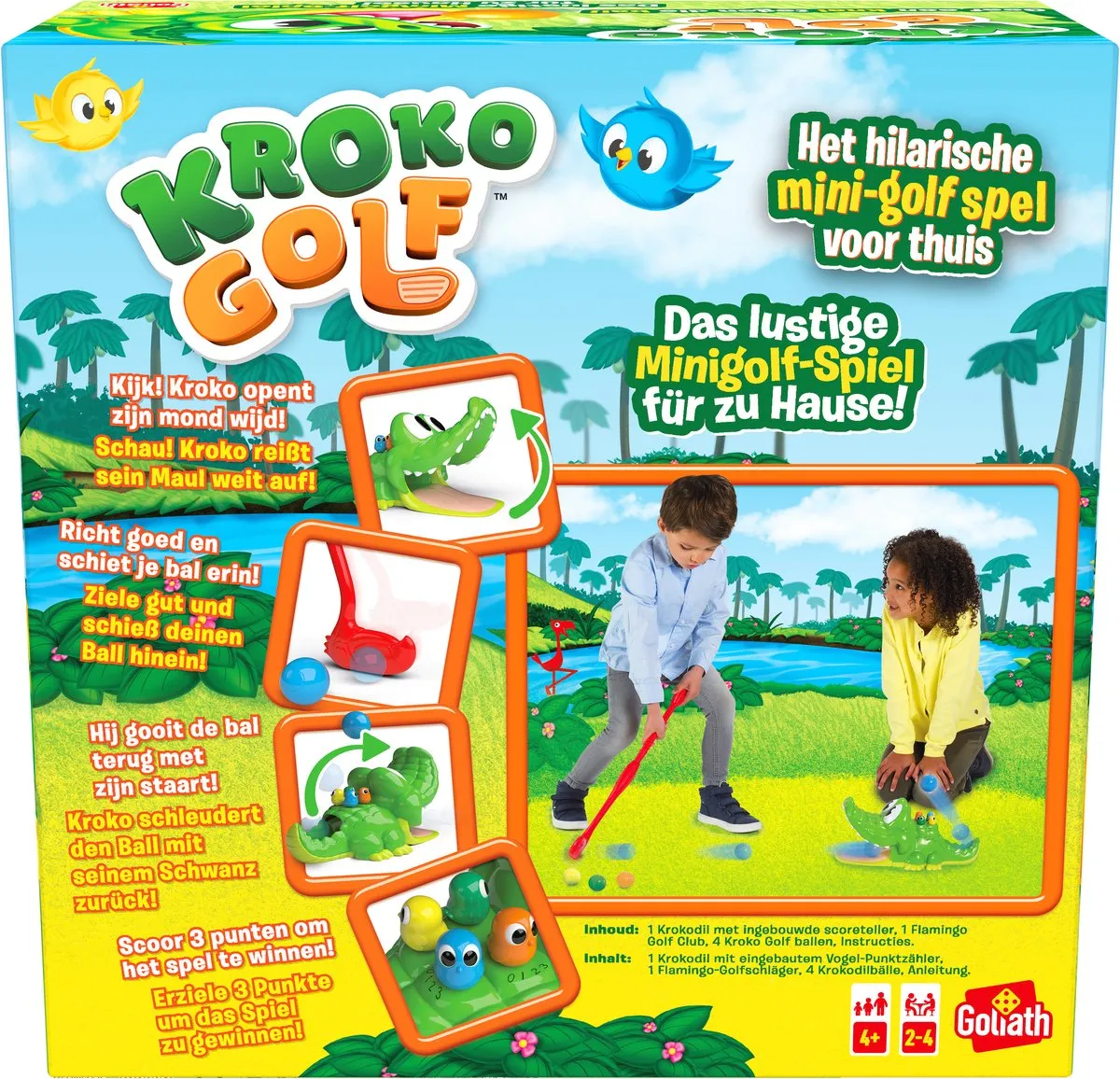 Goliath Kroko Golf Actiespel - 4 Ballen