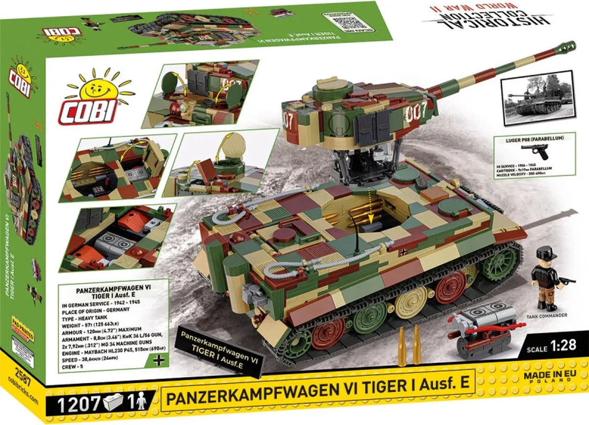 Cobi Tiger I Ausf. Executive 1207 Stukken - Meerkleurig