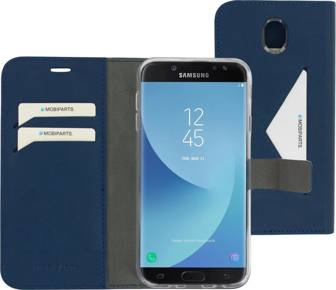 Mobiparts MP-73951 Hoesje Samsung Galaxy J7 (2017) - Wallet - Blauw