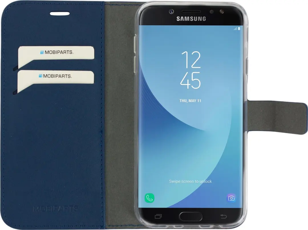 Mobiparts MP-73951 Hoesje Samsung Galaxy J7 (2017) - Wallet - Blauw - afbeelding 6 van 6