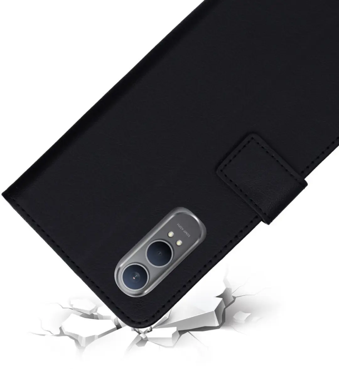Mobiparts MP-130276 Hoesje OnePlus Nord CE 4 Lite - Wallet - Eco Leer - Zwart
