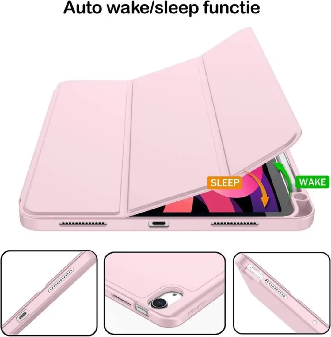 MobiQ 13-03416 Folio Hoes iPad Air 11 (2024) - Roze