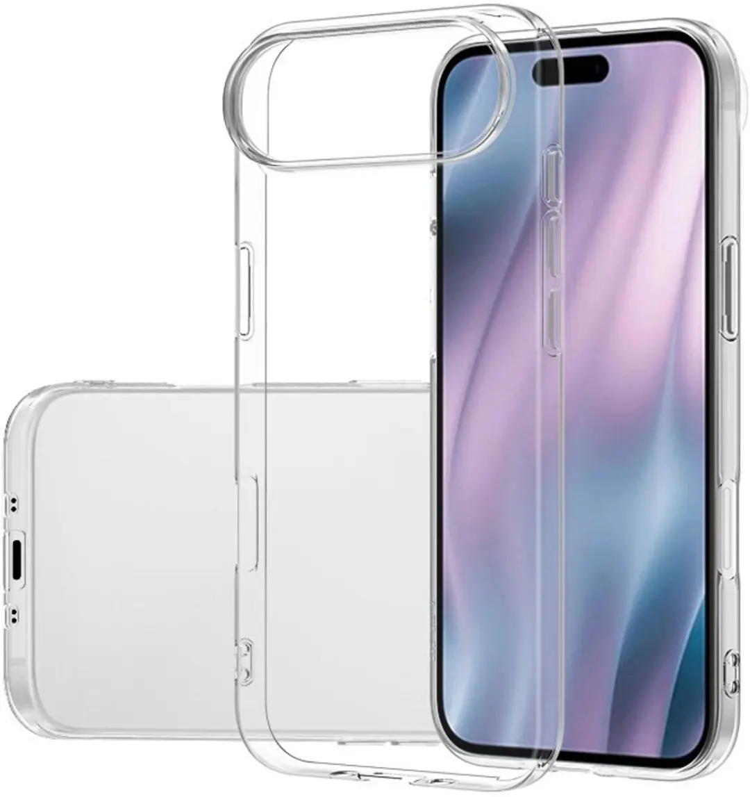 MobiQ iPhone 17 Air Hoesje TPU 46-01236 - Transparant