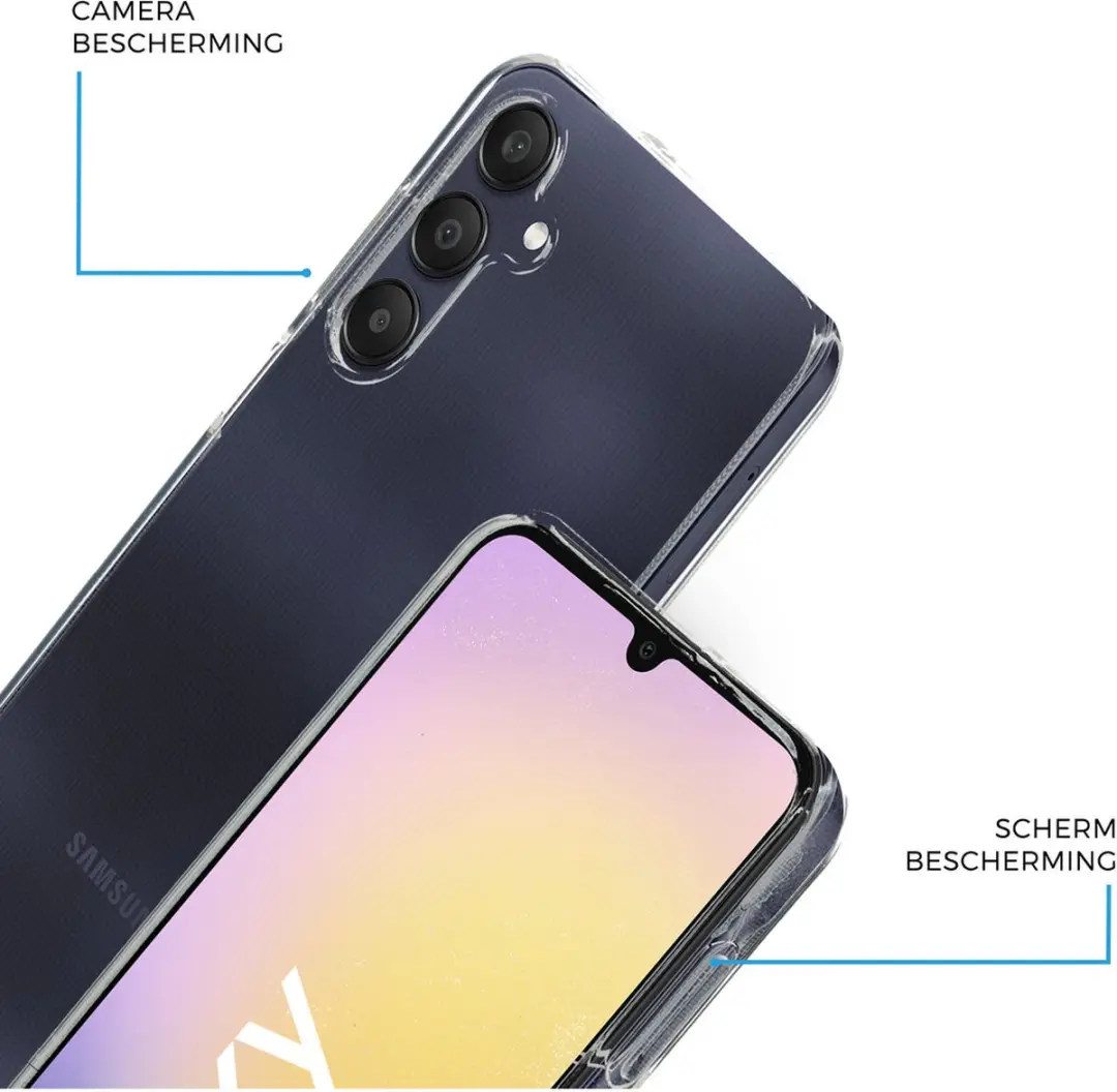 Mobiparts MP-125642 Hoesje Samsung Galaxy A25 - Transparant