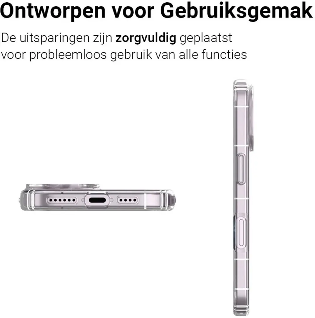 MobiQ iPhone 16 Hoesje 46-00010 - Transparant
