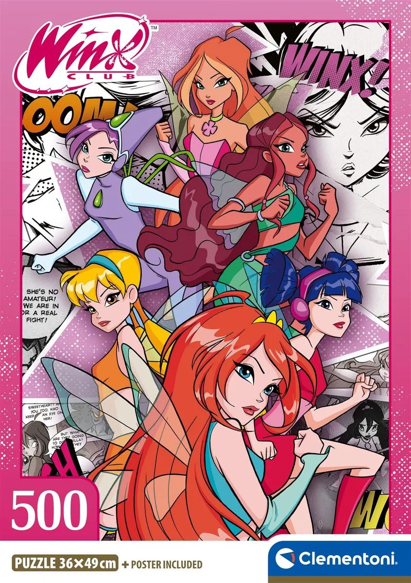 Clementoni Winx Club Puzzel 500 Stuks - Multikleur