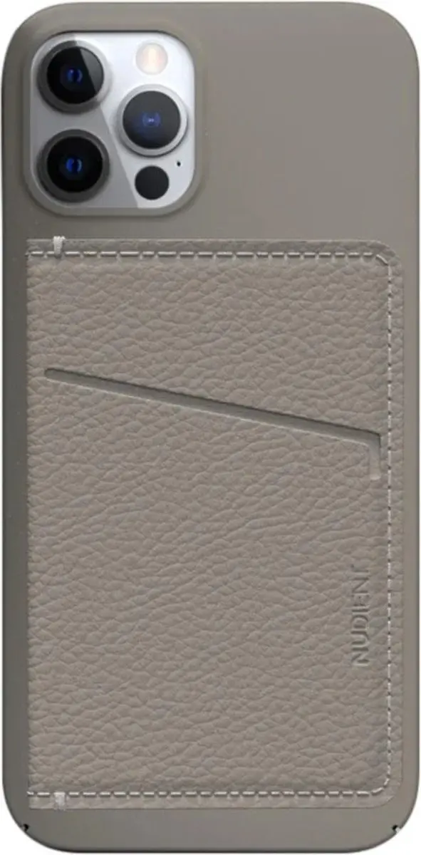 Nudient Card Holder Leather Clay IPNNN-WACB