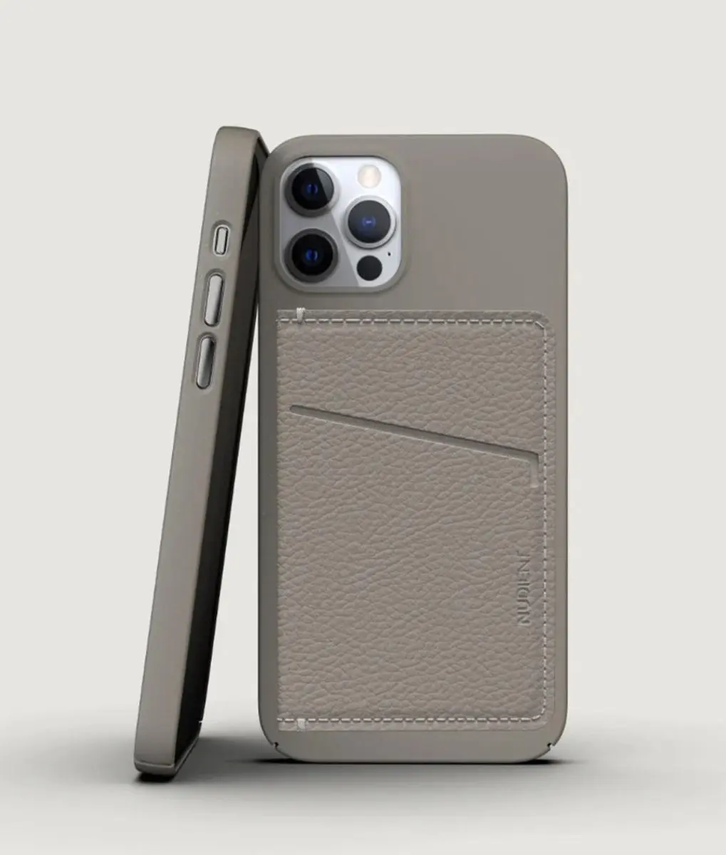 Nudient Card Holder Leather Clay IPNNN-WACB - Beige