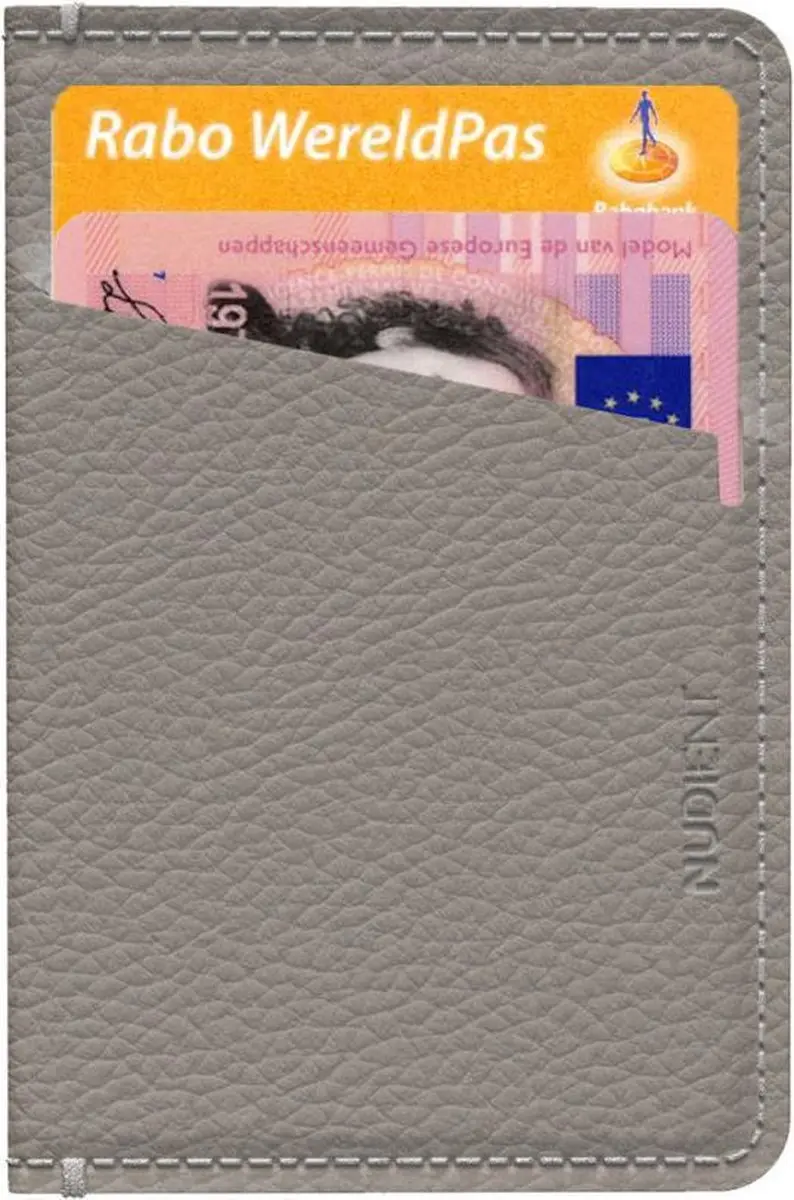 Nudient Leather Card Holder Clay Beige - afbeelding 6 van 6