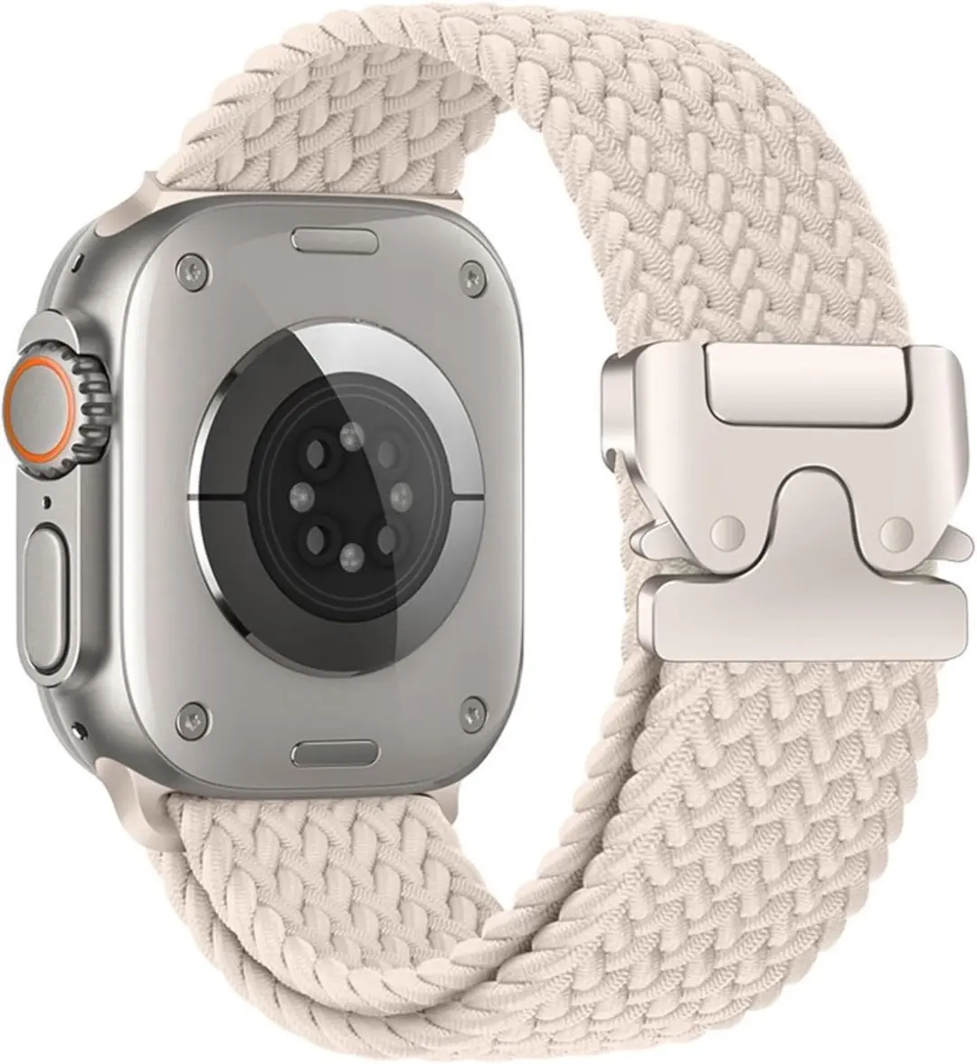 MobiQ Gevlochten Nylon Loop Bandje Apple Watch 38mm