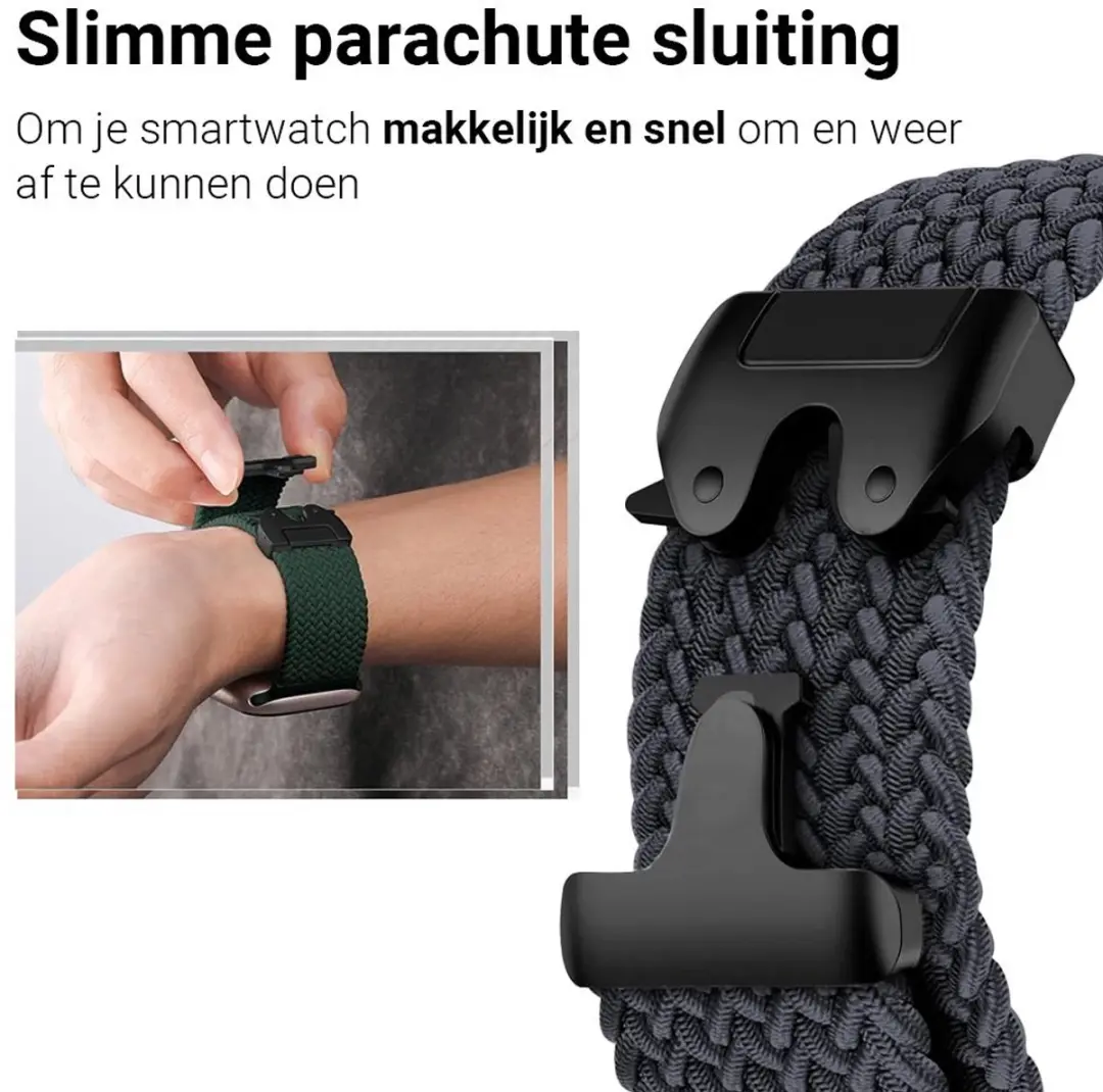 MobiQ Apple Watch Bandje 41mm - Donkerblauw