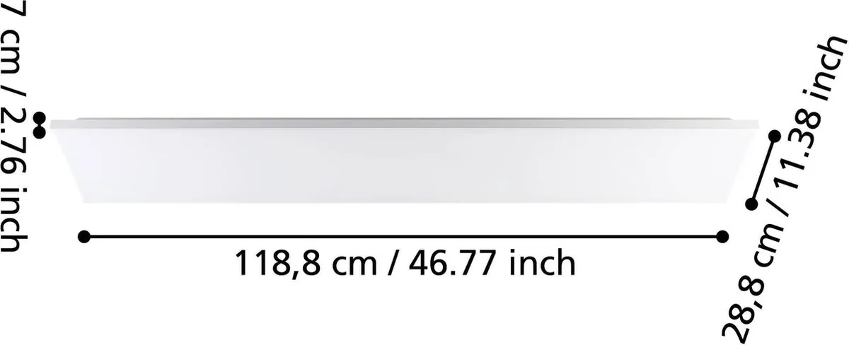 Eglo Turcona-B Plafondlamp LED 118cm - Wit