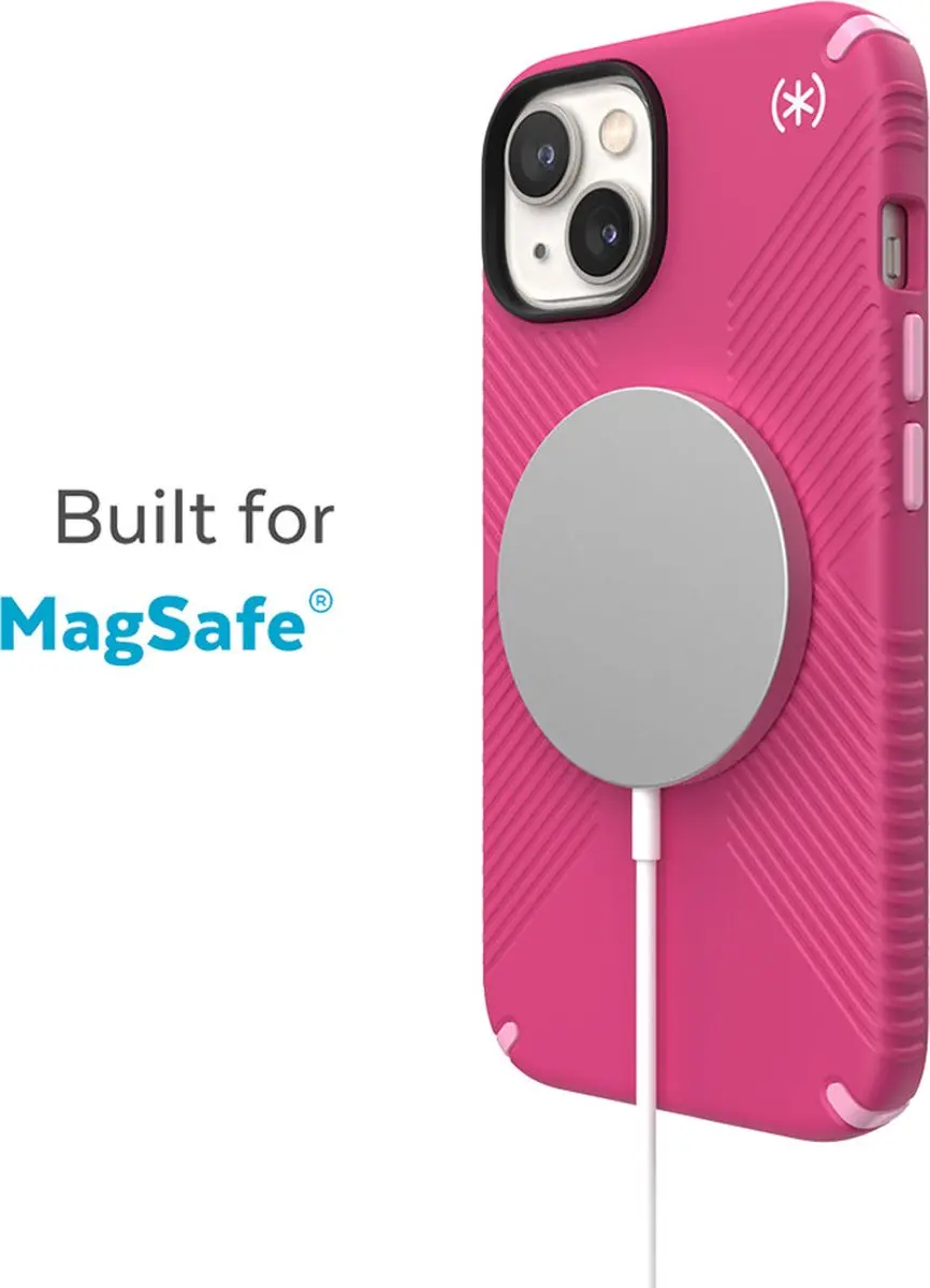 Speck Presidio2 Grip iPhone 14 Hoesje - Roze