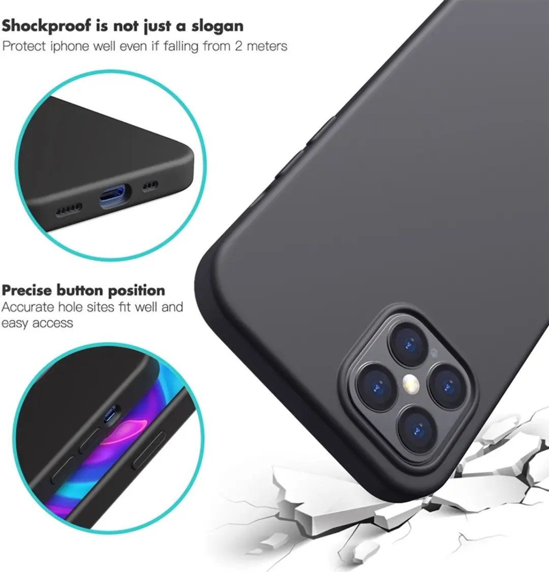 MobiQ iPhone 12 Mini Siliconen Hoesje - mintgroen - 13-00440