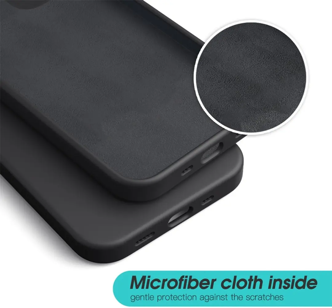 MobiQ Liquid Silicone Hoes iPhone 12 Pro 6.1 inch - Navy - MPN 13-00442