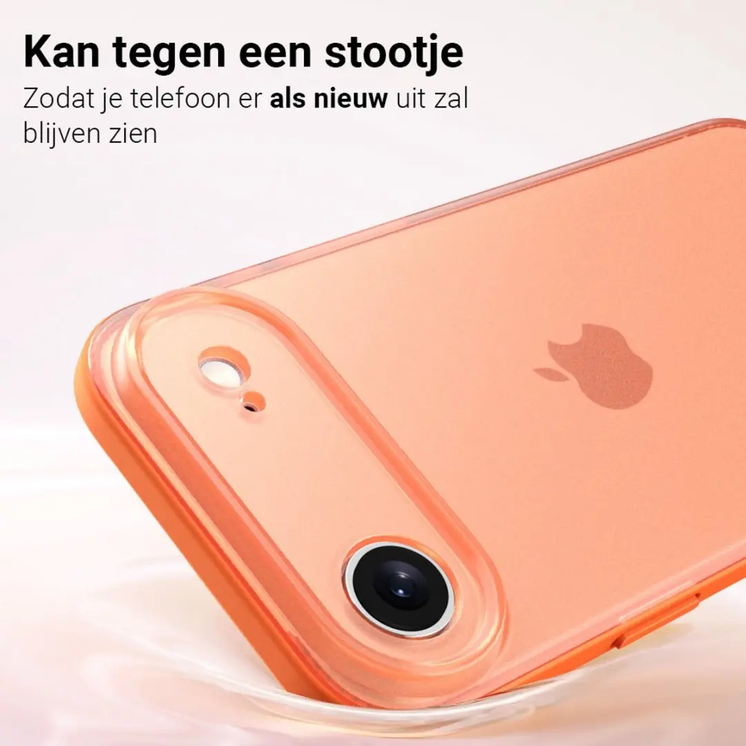 MobiQ Frosted Rugged Bumper Hoesje 46-01533 - iPhone 17 Air - Grijs