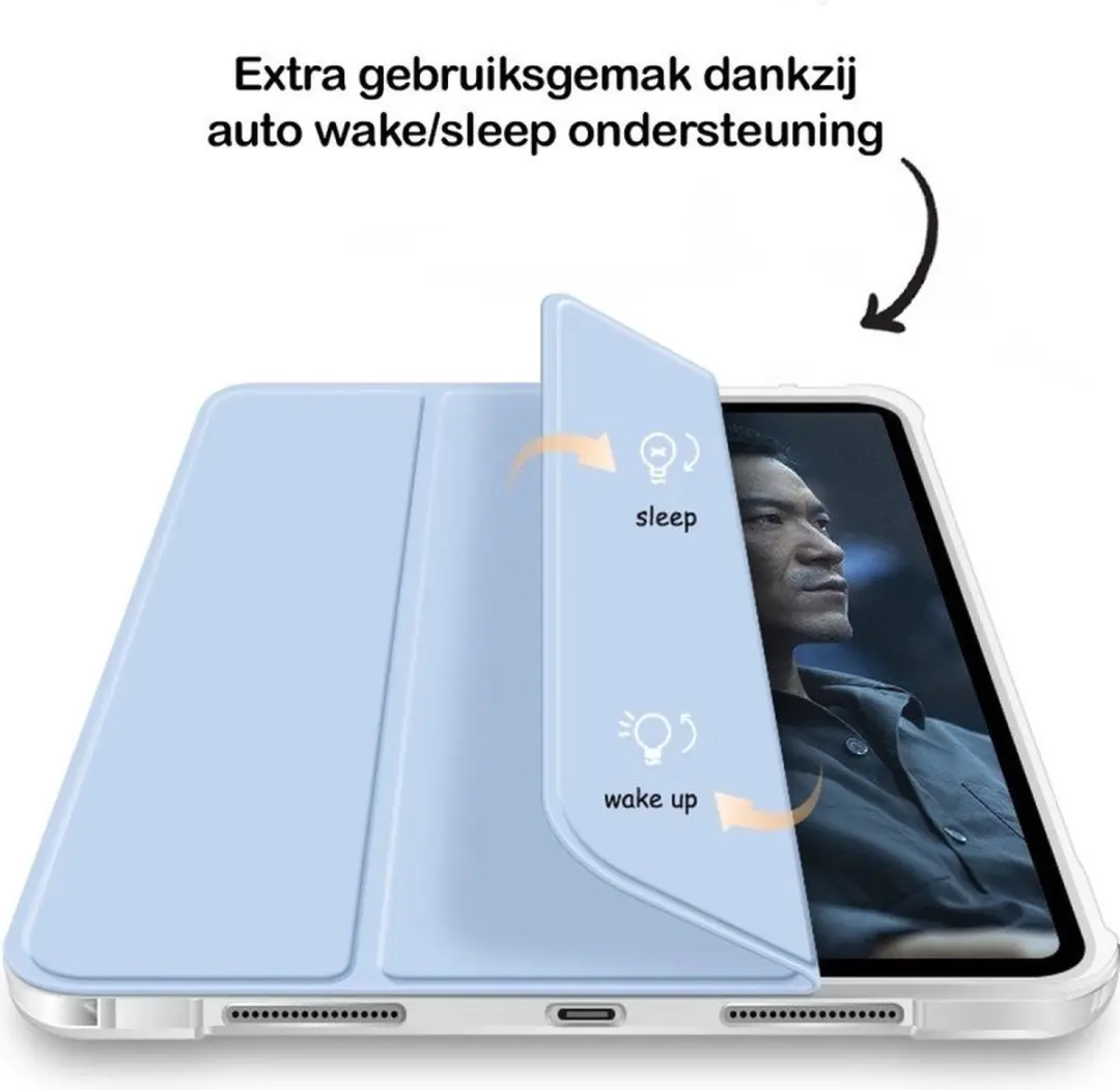 MobiQ 13-03511 Tablethoes - iPad Pro 13 (2024) M4 - Zwart