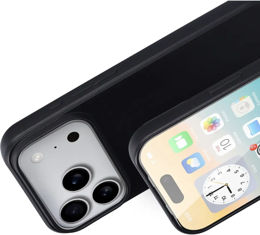 Mobiparts MP-129962 Hoesje iPhone 17 Pro - Zacht TPU - Zwart