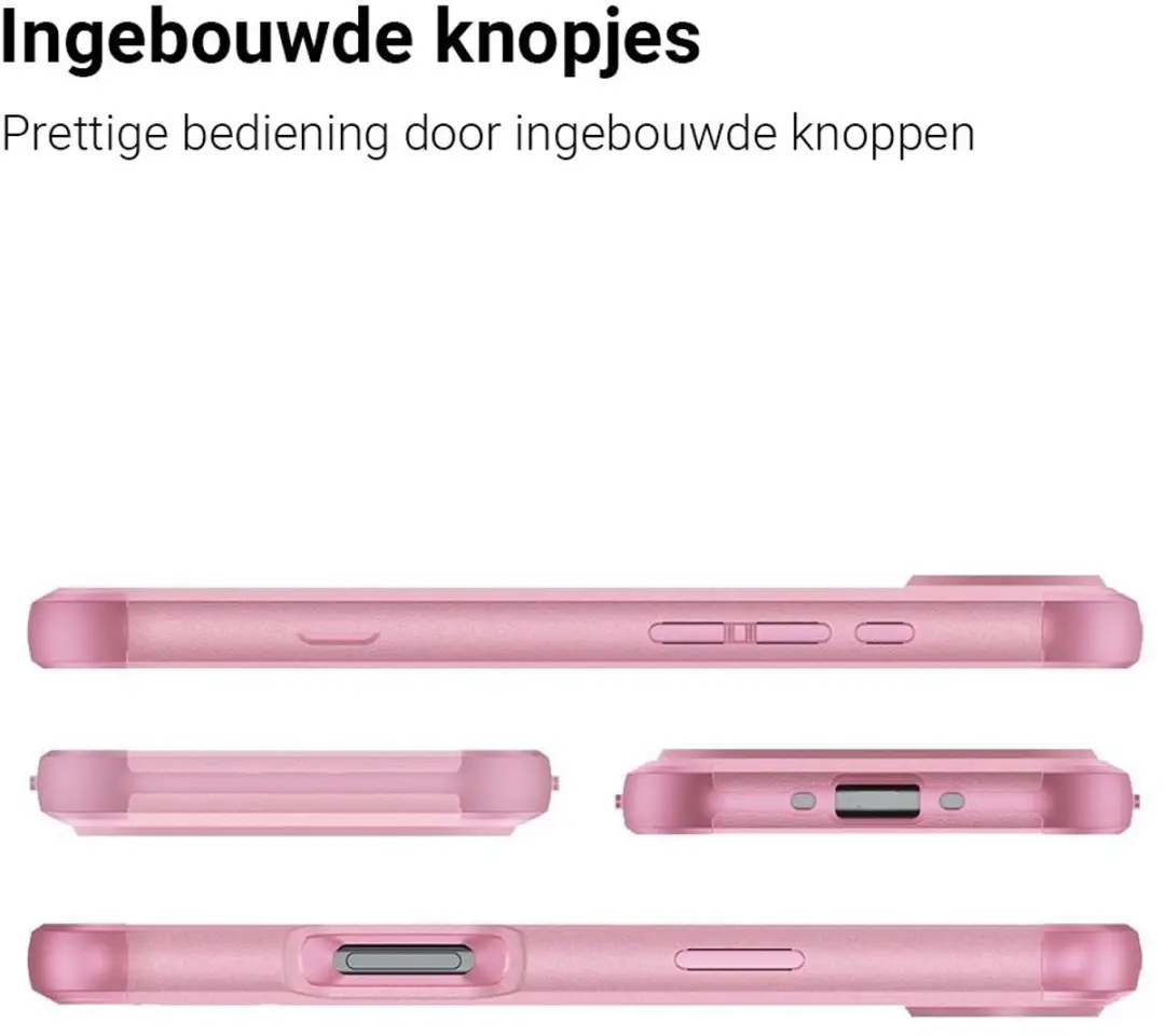 MobiQ Layered Armor Hoesje 46-01303 - iPhone 17 Air - Roze