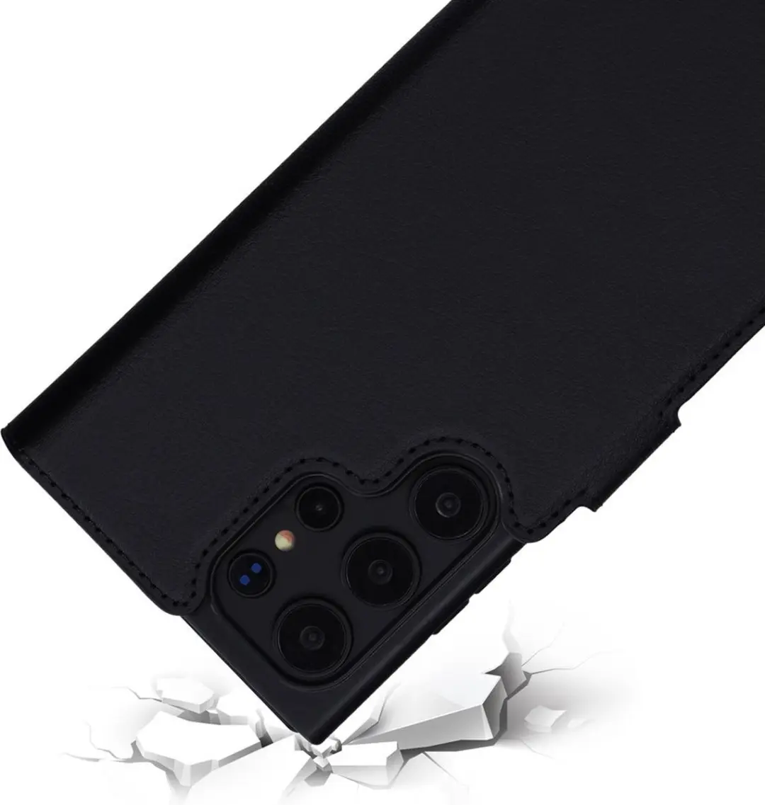Mobiparts MP-125461 Hoesje Samsung Galaxy S24 Ultra - Wallet - Eco Leer - Zwart