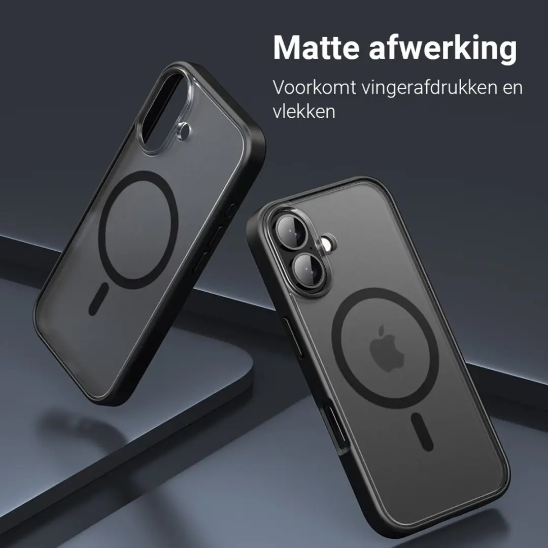 MobiQ Magneet Hoesje iPhone 16 Plus - Frosted Blauw - MPN 46-00242