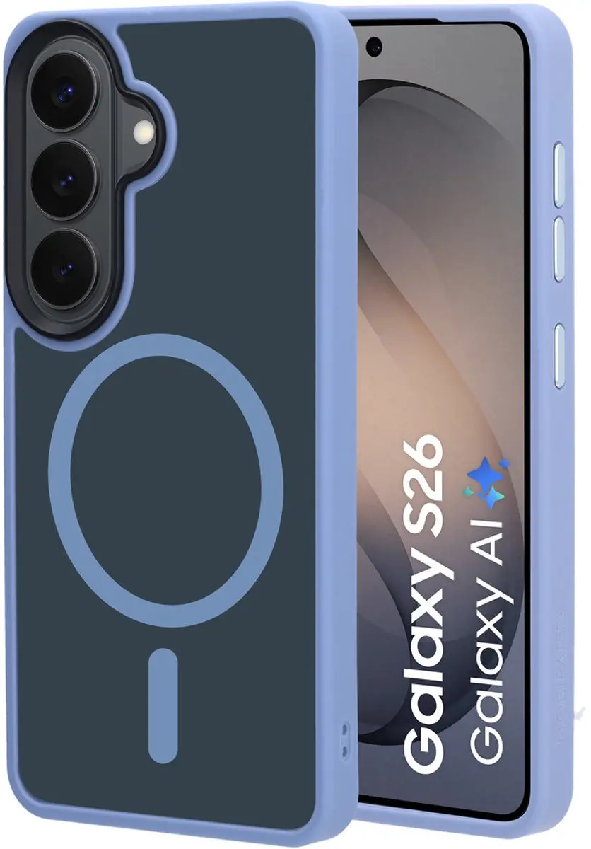 Mobiparts Hoesje Samsung Galaxy S26 Hardcover MagSafe Blauw