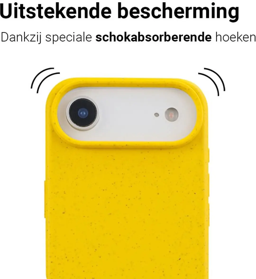 MobiQ Flexibel Eco Hoesje iPhone 17 Air 46-01275 - Geel