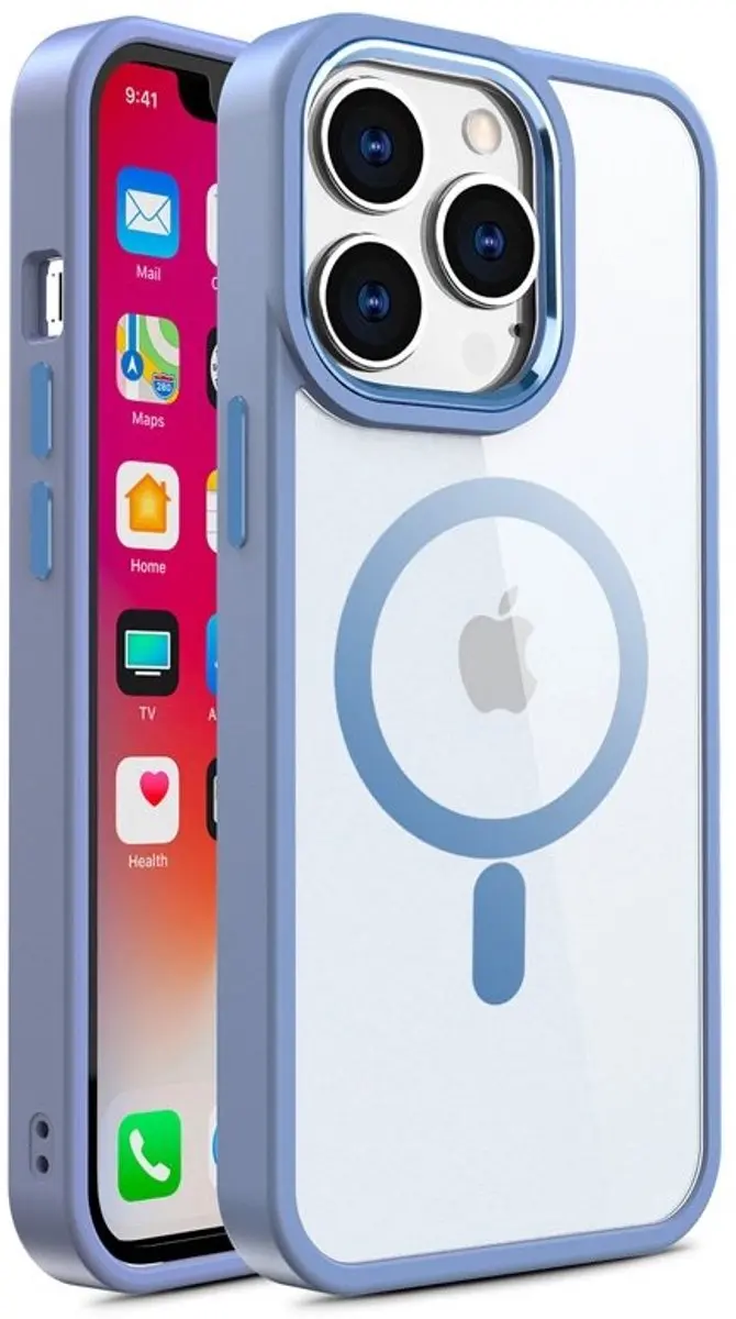 MobiQ Clear Hybrid MagSafe Hoesje iPhone 16 Pro